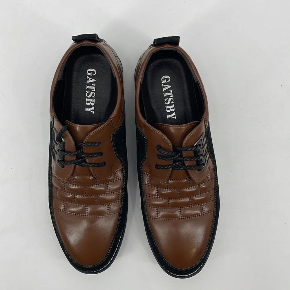 GATSBY MENS OXFORD DERBY SHOES SZ 10/43 LIKE NEW, PREOWNED